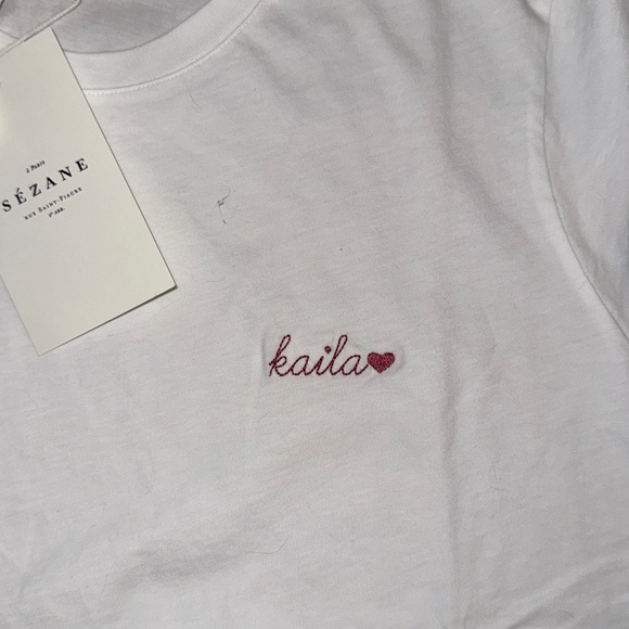 Sezane embroidered Conrad tee - Picture 2 of 5